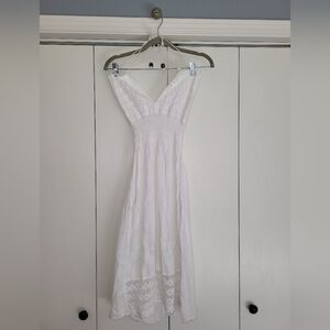 Source Unknown White Backless Dress